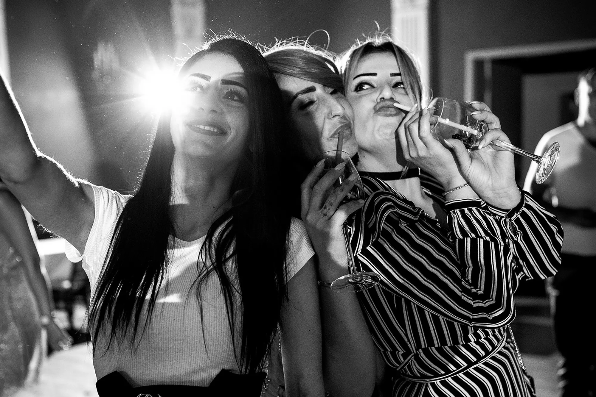 Hochzeitsfotograf Potsdam Die Brautjungfern beim Gruppenfoto